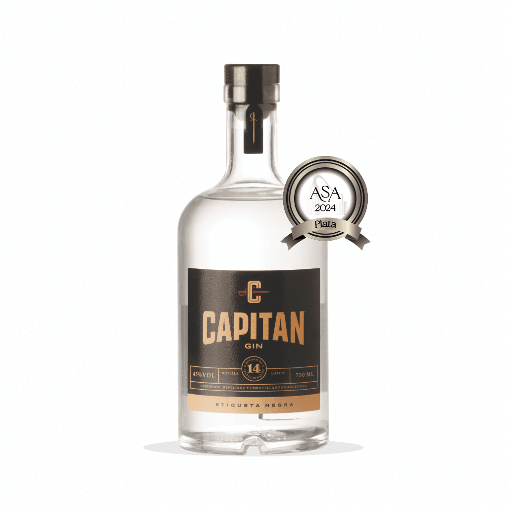 Capitán Gin Etiqueta Negra — frente